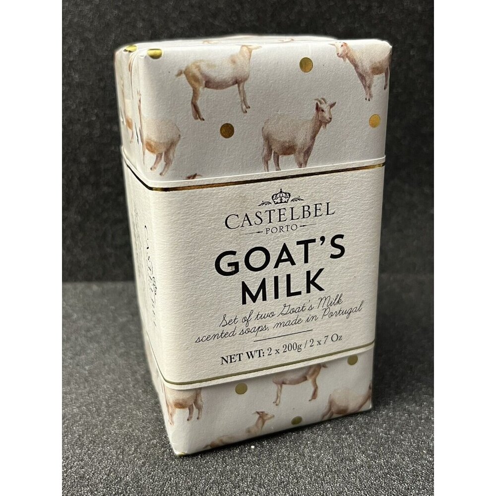 Set Of 2 7oz Bars of Castelbel Goat’s Milk Scented Bar Soap Made In Portugal HG8
